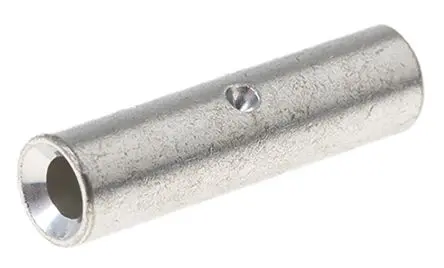 Produktfoto 1 von Klauke CU Spleißverbinder, Scharnier, Silber Unisoliert, Ø 6.5 mm Zinn, Ges.L 25mm