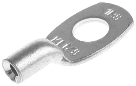 Klauke Ringkabelschuh, Unisoliert, Grau, 10 AWG max.AWG, aussen ø 15 mm, innen ø 8.5 mm, M8