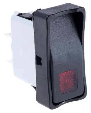 Produktfoto 1 von APEM Panel Wippschalter DPST Ein-Neutral-Aus Ein-Aus, 15A Beleuchtet, IP65