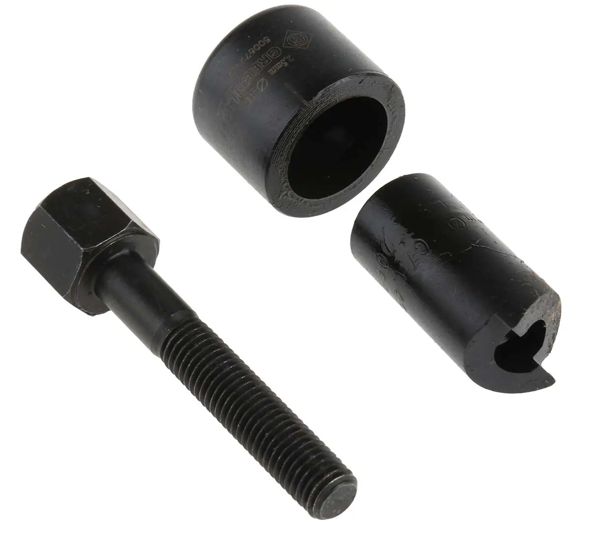 Produktfoto 1 von Greenlee Stempel- und Matrizensatz für Kunststoff, Aluminium, Stanzwerkzeuge zum Teilen von Bolzen für Baustahl, 12.5 mm