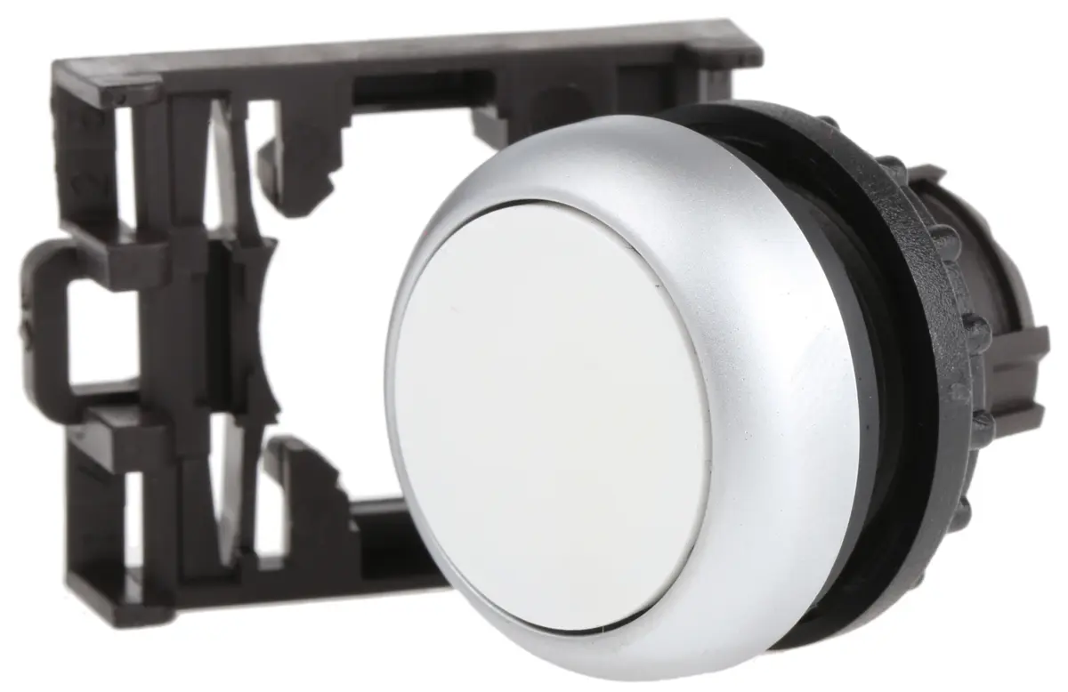 Produktfoto 1 von Eaton RMQ Titan M22 Drucktastenkopf Ø 22 mm, Weiß Tastend Rund Rund Kunststoff, IP69