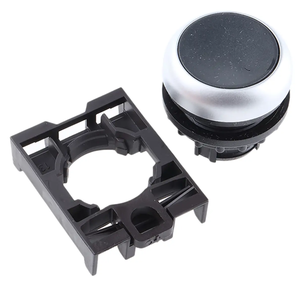 Produktfoto 1 von Eaton RMQ Titan M22 Drucktastenkopf Ø 22 mm, Schwarz wartungsfrei Rund Rund Kunststoff, IP69