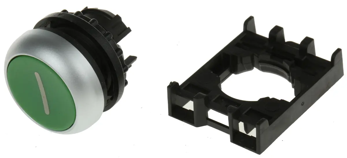 Produktfoto 1 von Eaton RMQ Titan M22 Drucktastenkopf Ø 22 mm, Grün Tastend Rund Tropfen Kunststoff, IP69
