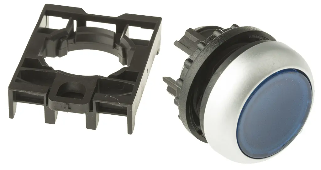 Produktfoto 1 von Eaton RMQ Titan M22 Drucktastenkopf Ø 22 mm, Blau Tastend Rund Rund Kunststoff, IP69