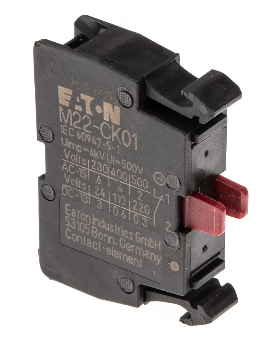 Produktfoto 1 von Eaton 500 V ac Kontaktblock 1 Öffner für Serie N(S)1(-4), Serie NZM1(-4), Serie PN1(-4)