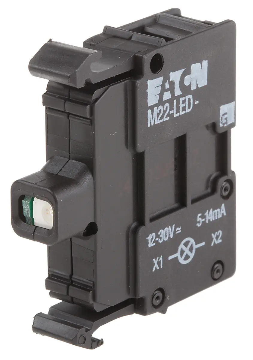 Produktfoto 1 von Eaton M22 Lichtblock Anzeigenblock LED Grün beleuchtet 12V ac/dc, 30 V ac/dc Schraube