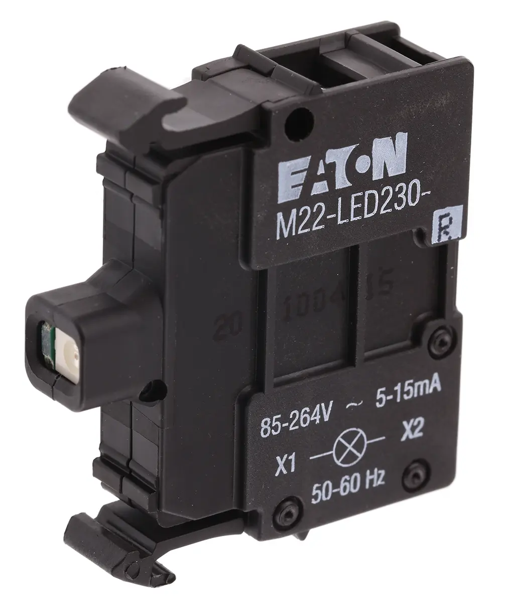 Produktfoto 1 von Eaton M22 LED-Block Anzeigenblock LED Rot beleuchtet 264V ac Schraube