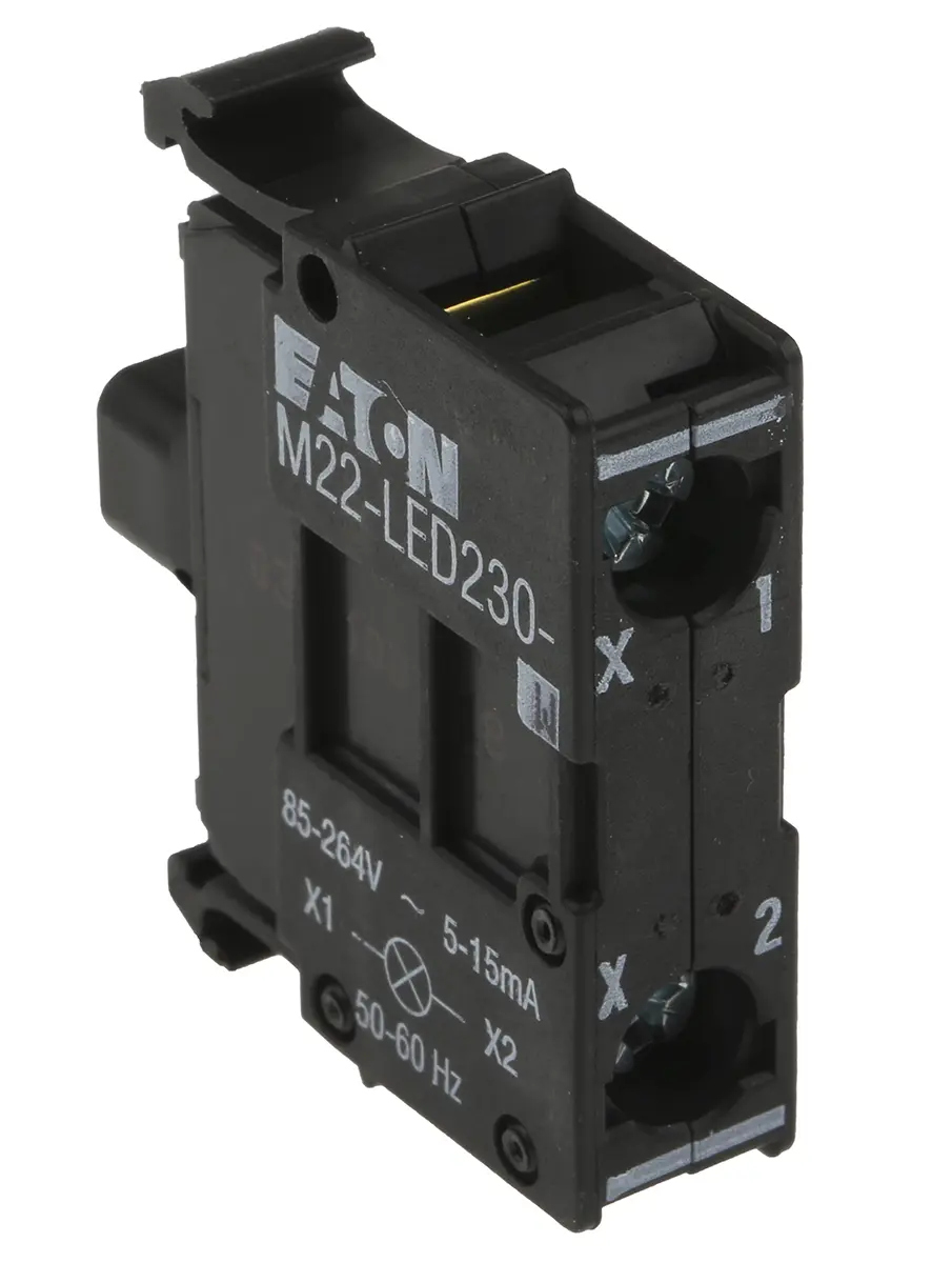 Produktfoto 1 von Eaton M22 Lichtblock Anzeigenblock LED Weiß beleuchtet 264V ac Schraube
