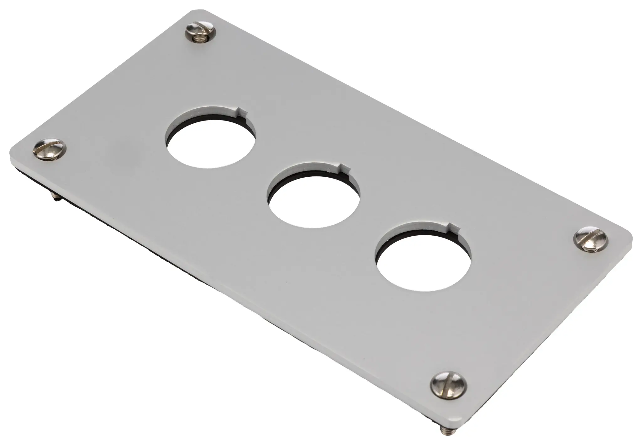 Produktfoto 1 von Eaton RMQ Titan M22 Drucktastengehäuse, 3 x Ø 22 mm, Aluminium, gebürstet, IP65