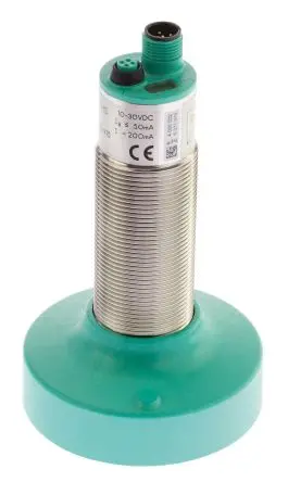 Produktfoto 1 von Pepperl + Fuchs M30 Ultraschall-Näherungssensor, Gewinderohr 6000 mm / 200mA PnP, IP65 30 V dc