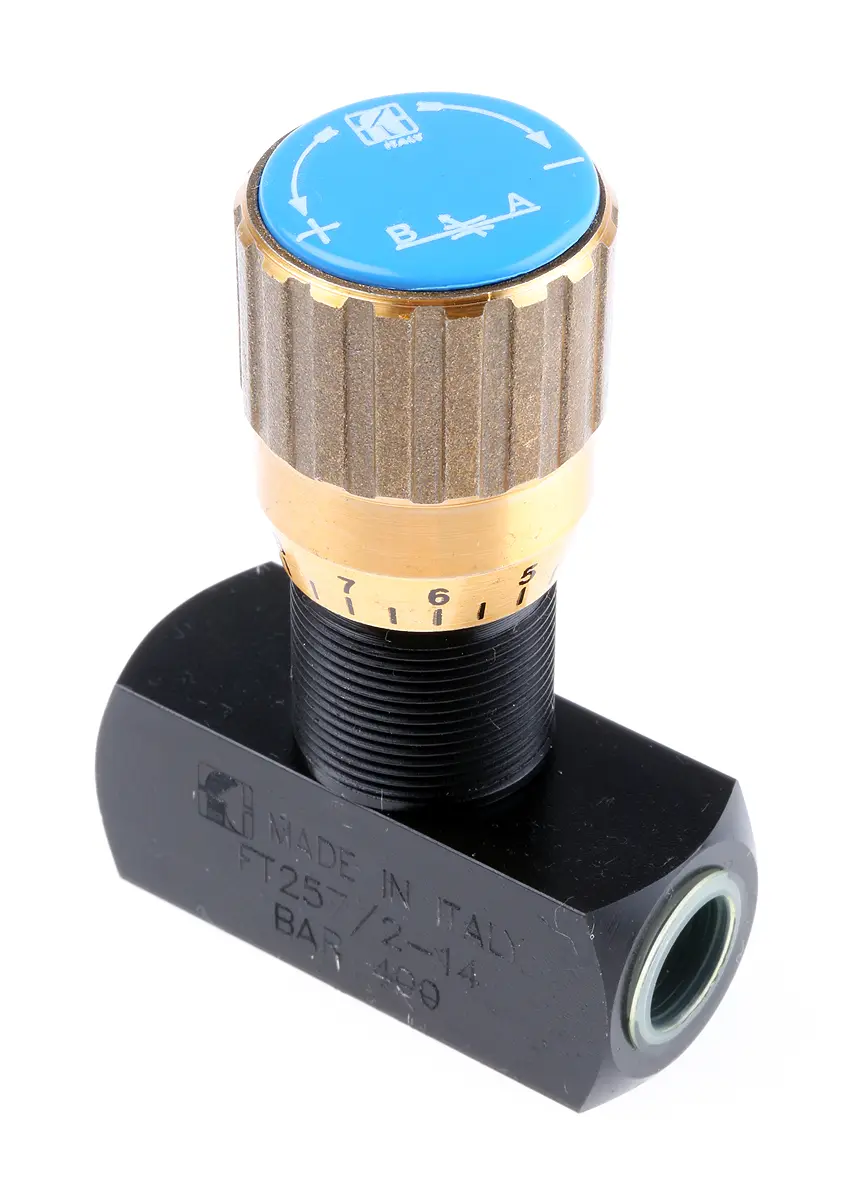 Produktfoto 1 von RS PRO Serie FT257 Linien G Hydraulik-Durchflusssteuerventil 25 L/min, 400 bar