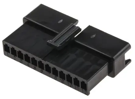 Produktfoto 1 von JST SMR Buchse Steckverbindergehäuse 2.5 mm, 12-polig / 1-reihig Gerade, Frei hängend
