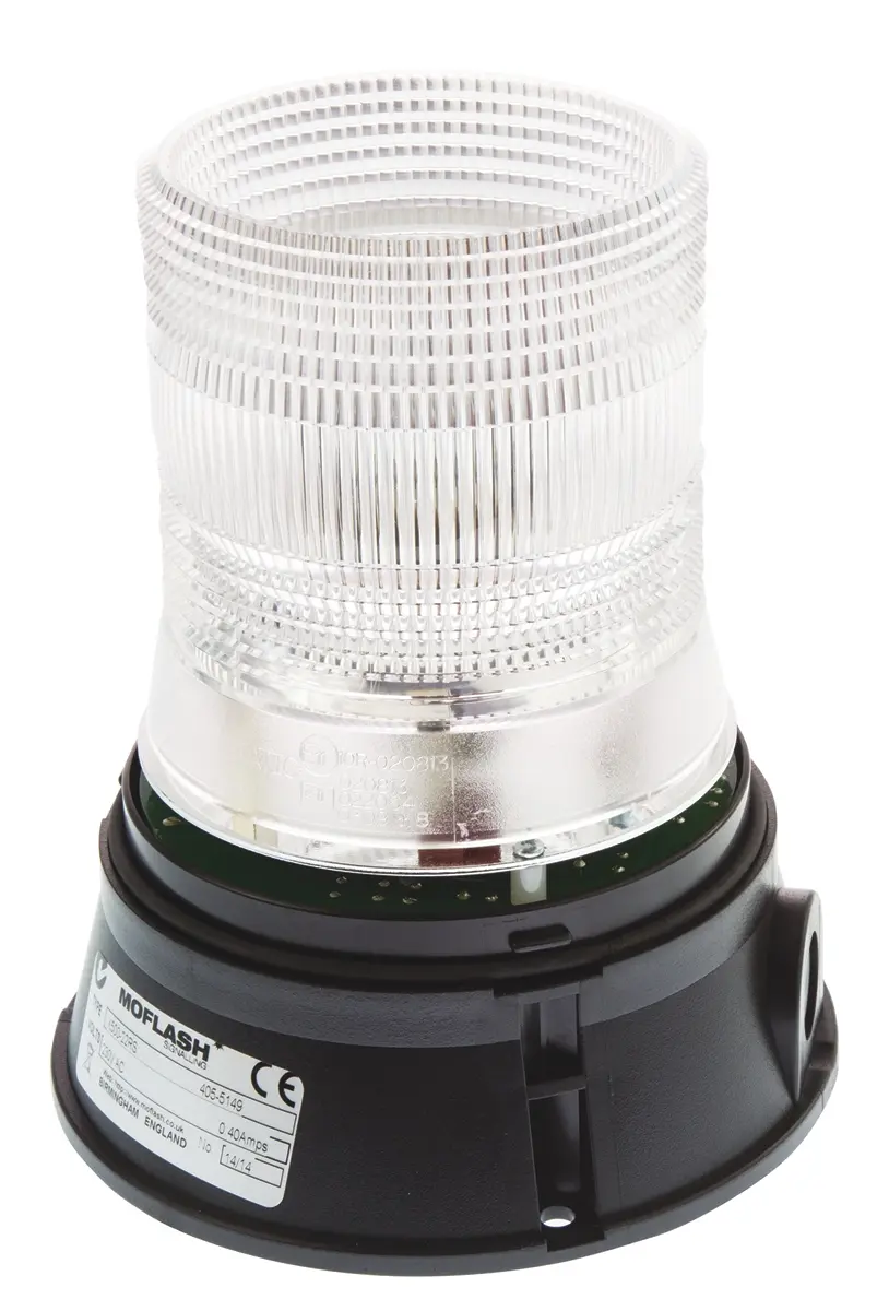 Produktfoto 1 von Moflash X 500 Xenon Blinkend Signalleuchte, 230 V, Ø 150mm x 205mm
