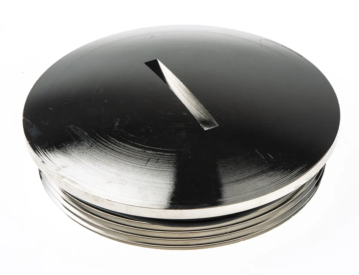 Produktfoto 1 von Lapp 5210 Blindstopfen M50, Messing vernickelt Mit Gewinde Ø 54 mm, IP68, Schwarz