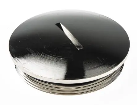 Produktfoto 1 von Lapp 5210 Blindstopfen M50, Messing vernickelt Mit Gewinde Ø 54 mm, IP68, Schwarz
