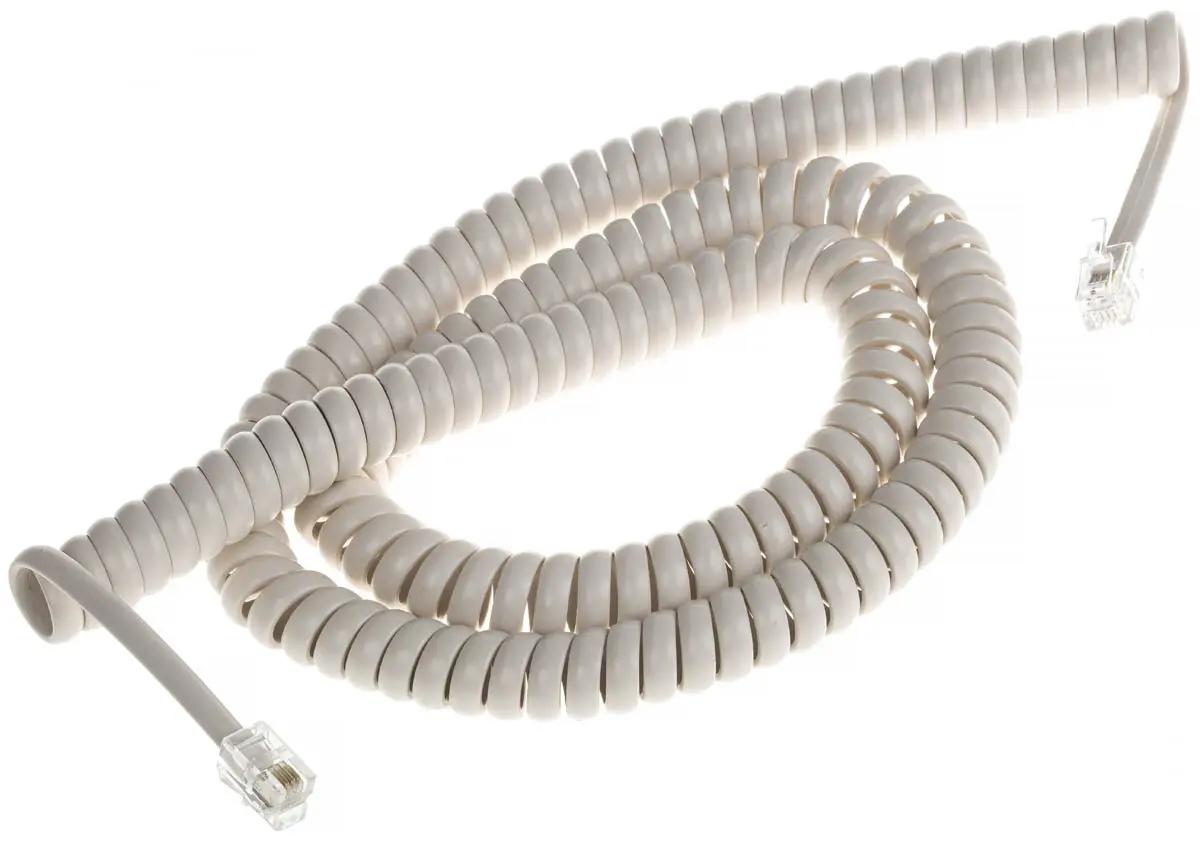 Produktfoto 1 von Decelect Telefonkabel Telefonzubehör, Beige 5 m