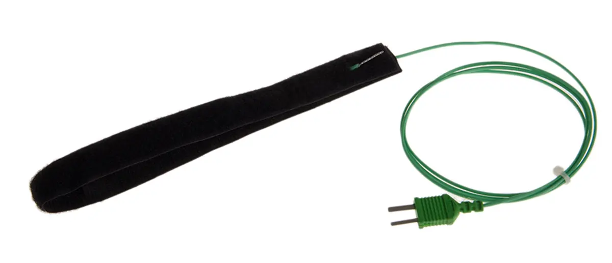 Produktfoto 1 von RS PRO Temperatursensor, K x 400 mm Klettverschlussonde Typ K, Ø 20 mm, max.Temp 750 °C