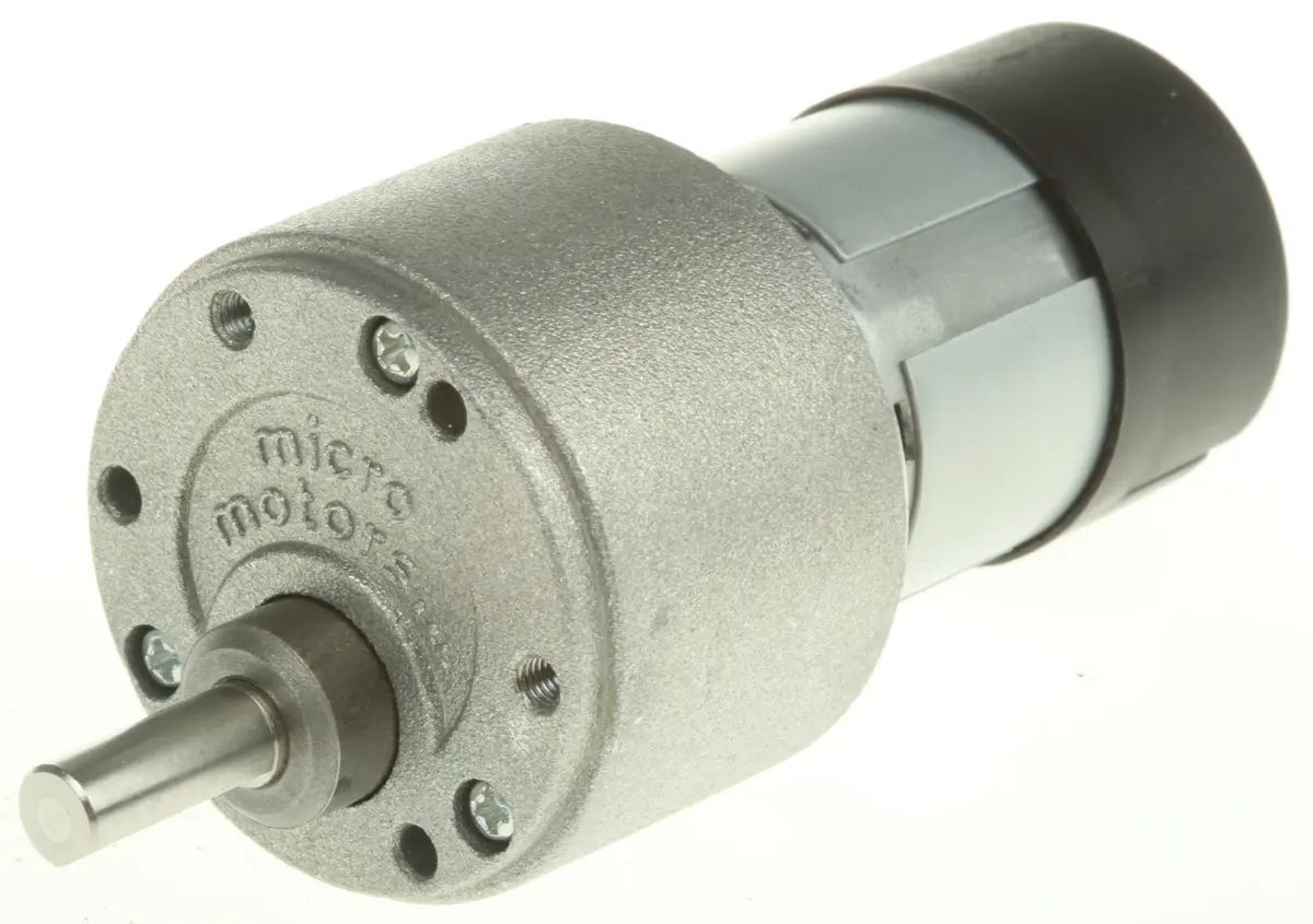 Produktfoto 1 von Micromotors RH158 M. Getriebe DC-Getriebemotor bis 1 Nm 5+5:1 / 120 °, 12V dc / 8 W, 84U/min, Wellen-Ø 6 mm, 36.6mm x 72