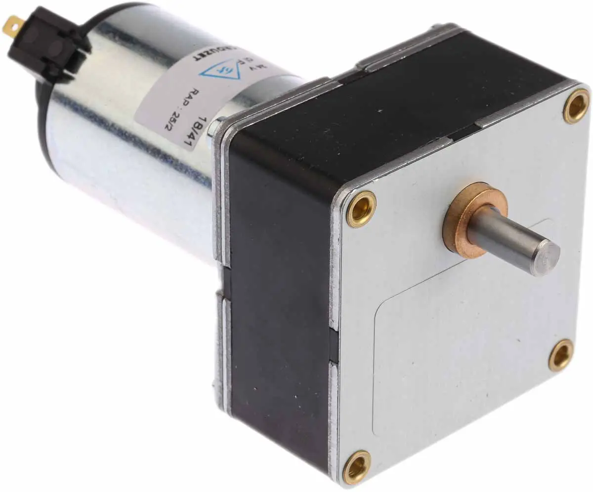 Produktfoto 1 von Crouzet Bürsten-Getriebemotor bis 5 Nm, 24 V dc / 15,6 W, , Wellen-Ø 8mm, 65mm x 65mm