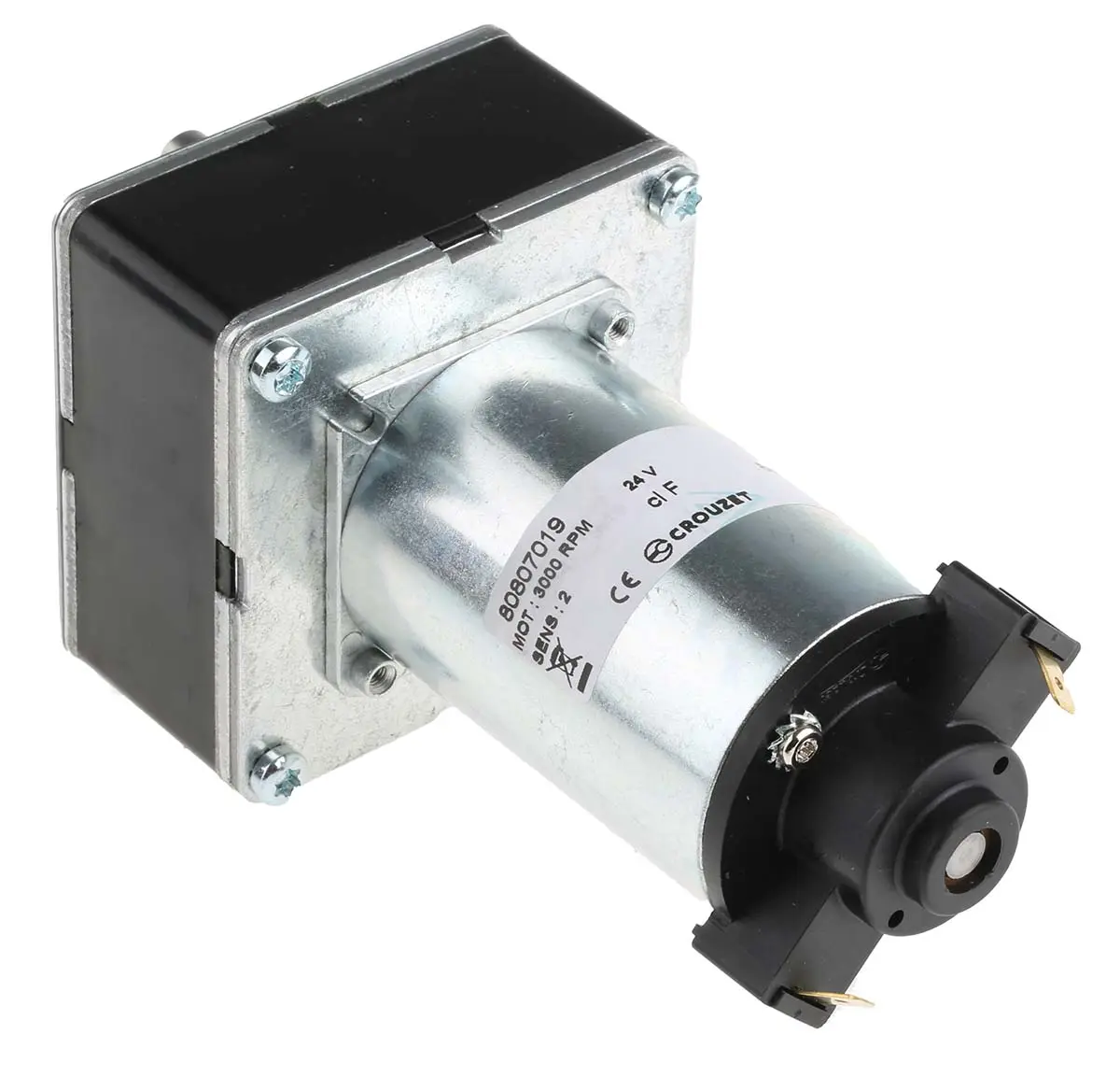 Produktfoto 1 von Crouzet Bürsten-Getriebemotor DC-Getriebemotor bis 5 Nm, 24 V / 15.6 W, 104 rpm, Wellen-Ø 8 mm, 65 mm x 65 mm x 15 mm