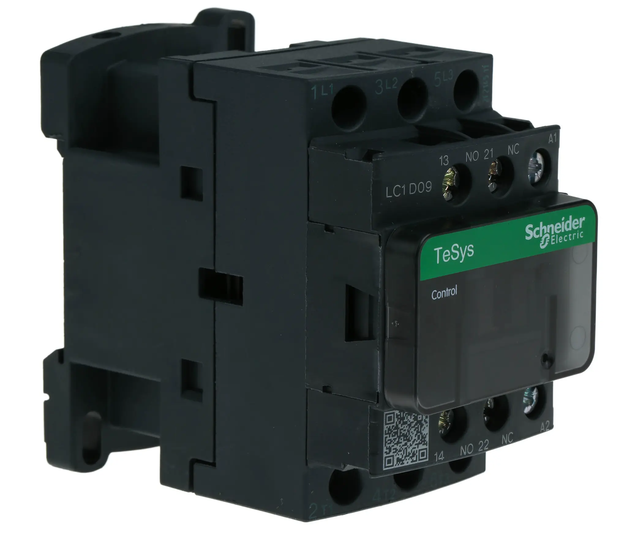 Produktfoto 1 von Schneider Electric TeSys D LC1D Leistungsschütz 110 V ac-Spule, 3 -polig , 690 V ac / 9 A 4 kW 3 Schließer