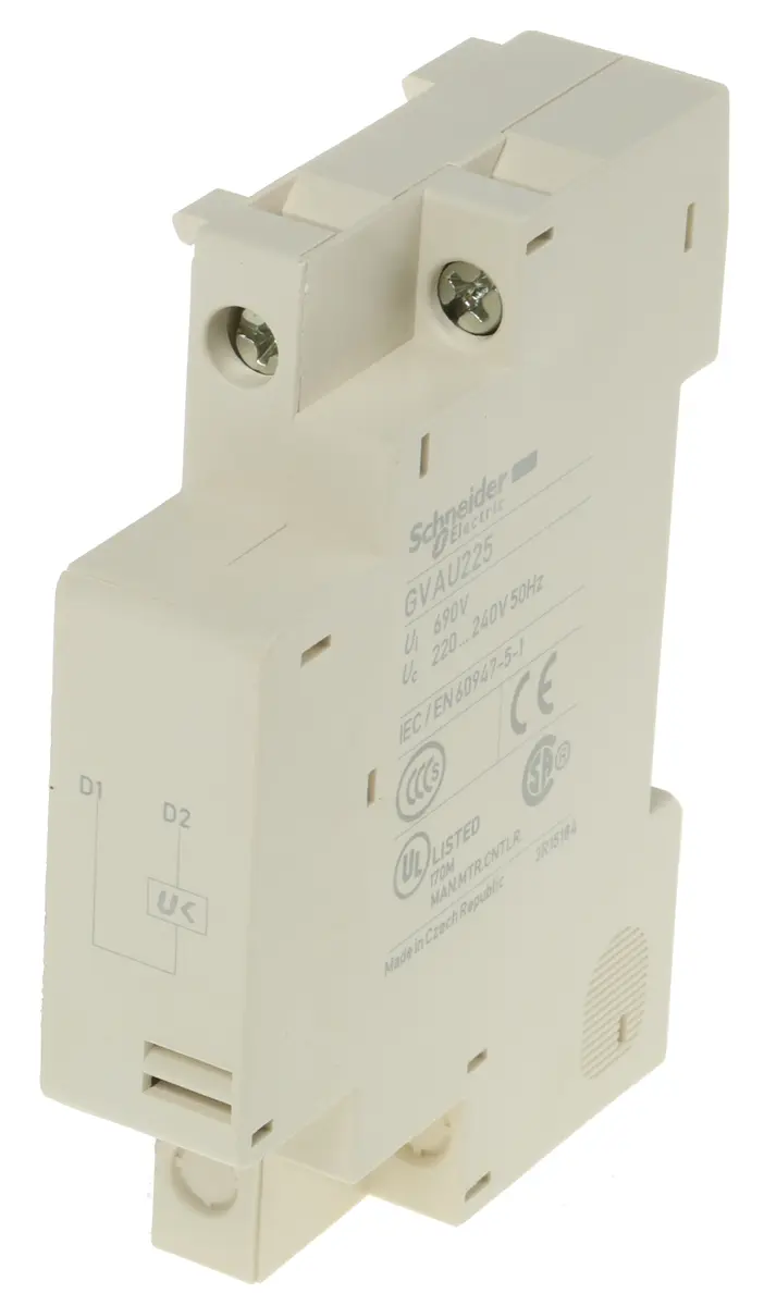 Produktfoto 1 von Schneider Electric GVAU Unterspannungsauslöser Unterspannungsauslöser für Serie GV2 GVAU, Serie GV3 GVAU