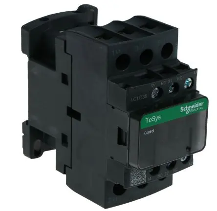 Produktfoto 1 von Schneider Electric TeSyS D Schütz 110V ac-Spule, 3-polig, 690V ac / 38 A 110V ac 18.5 kW 3 Schließer Motorsteuerung,