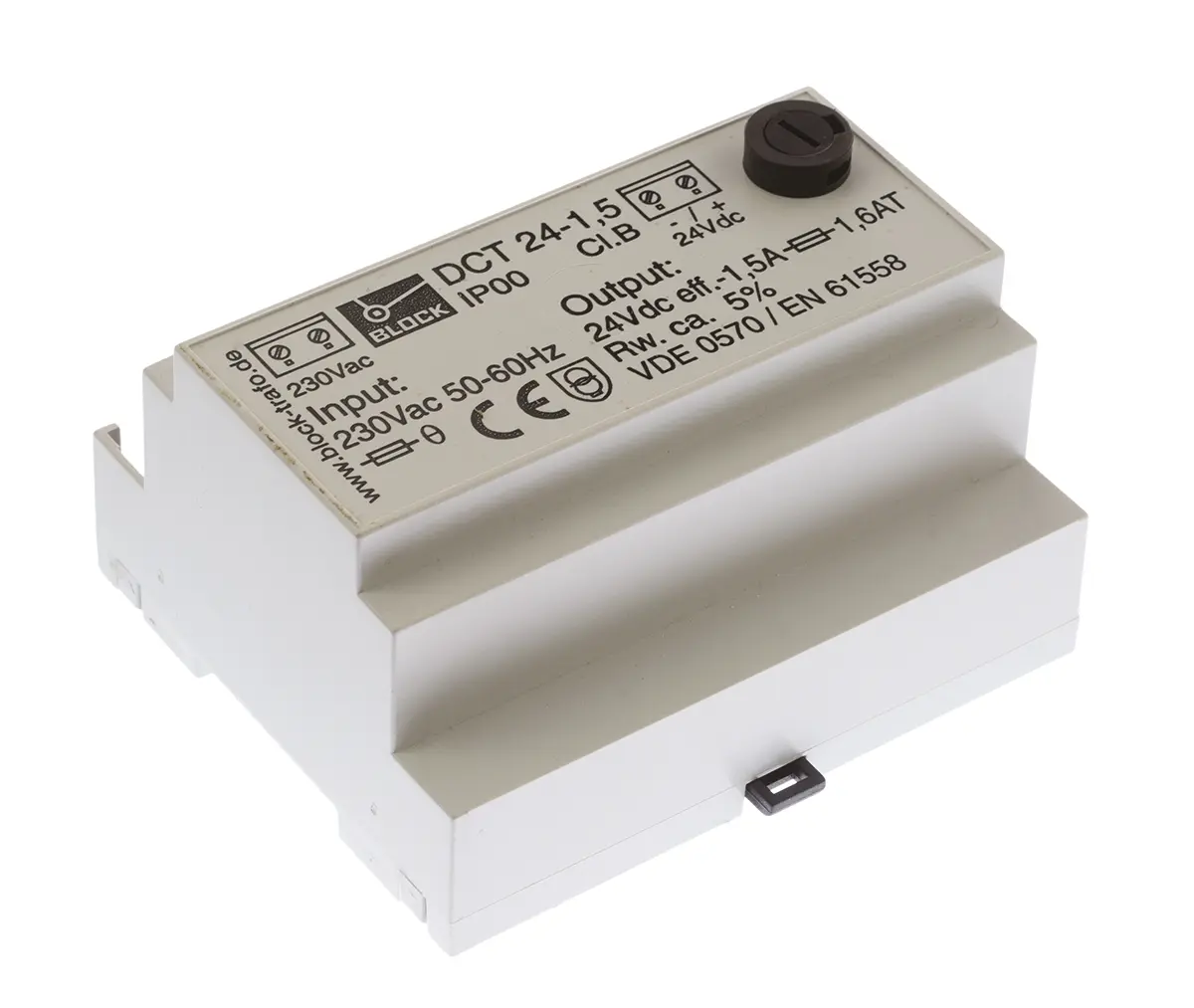 Produktfoto 1 von Block DCT DIN-Schienen Netzteil Linear 24V dc / 1.5A 36W 230V ac