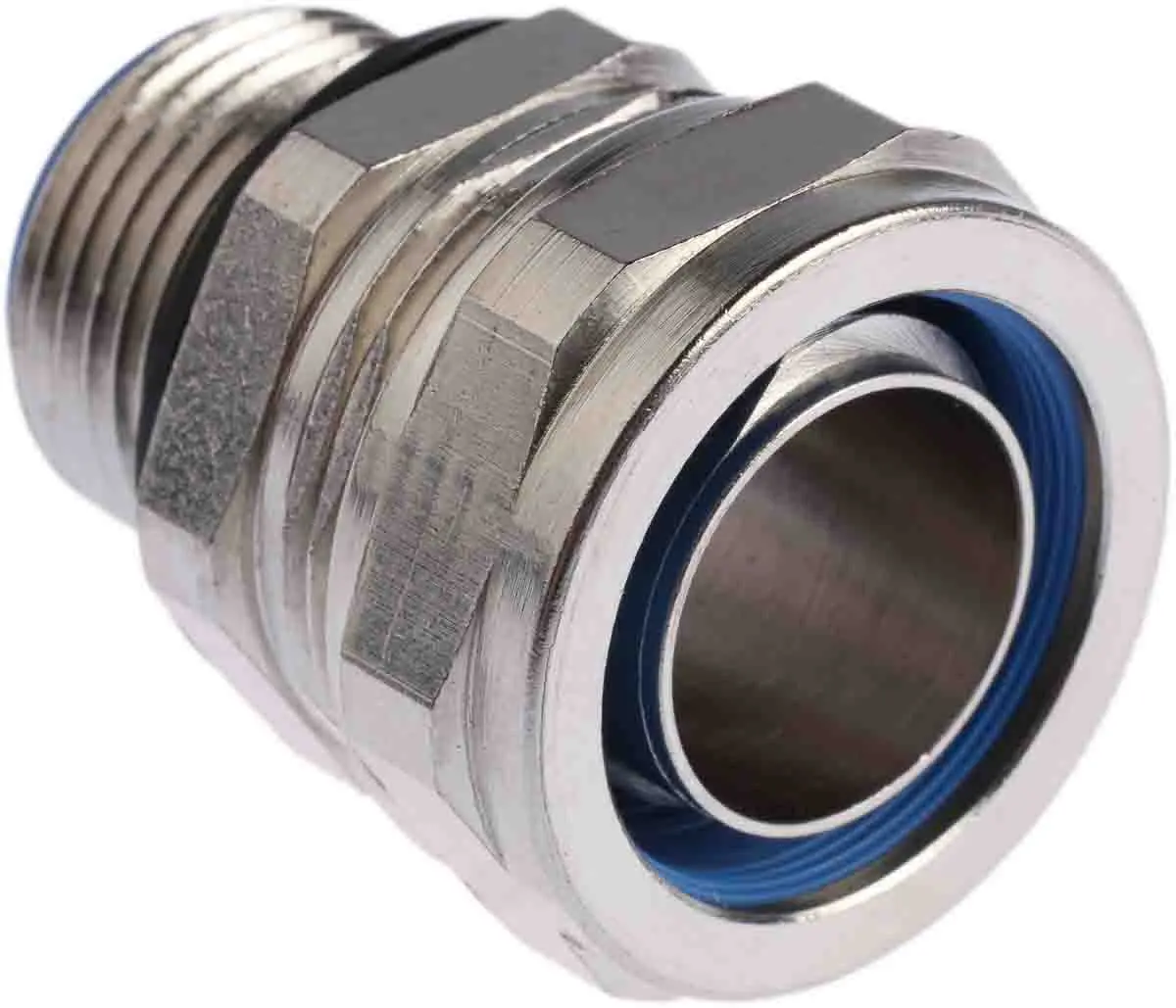 Produktfoto 1 von Adaptaflex SP Messing Kabelrohr Befestigung M20 20 mm Silber Nickel-Finish IP65