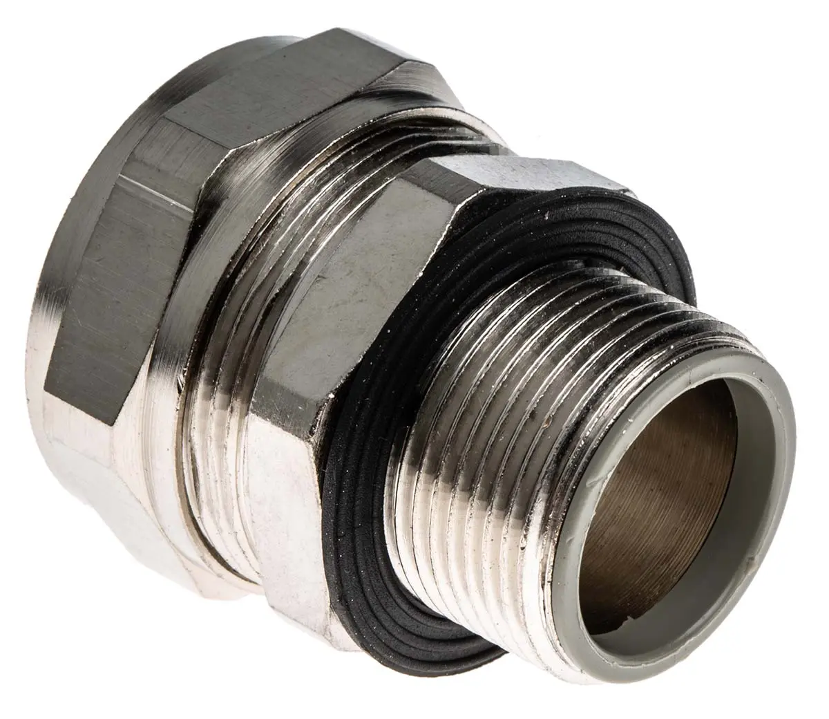 Produktfoto 1 von Adaptaflex SP Messing Kabelrohr Befestigung M25 25 mm Silber Nickel-Finish IP65