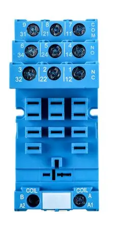 Produktfoto 1 von Finder Relaissockel zur Verwendung mit 62,32, 62,33 92, 11 -Kontakt, DIN-Hutschiene, 250V ac