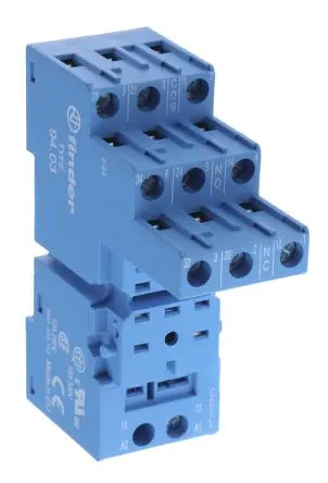 Produktfoto 1 von Finder Relaissockel zur Verwendung mit Relais, Serie 55,33 94, 11 -Kontakt, DIN-Hutschiene, 250V ac