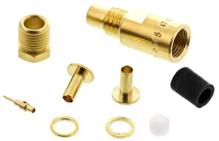Produktfoto 1 von Radiall SMC Buchse Koaxialsteckverbinder SMC-Steckverbinder, Kabel, für RG-316, RG188, RG187, RG179-Kabel, 50 Ω Klemme,