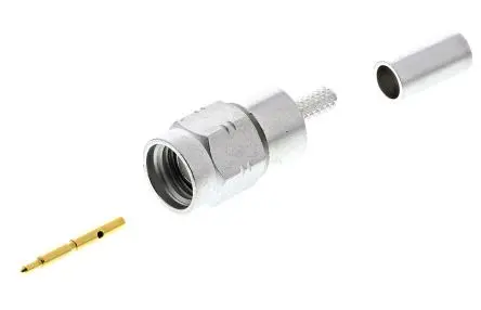 Produktfoto 1 von Radiall SMA-COM Stecker Koaxialsteckverbinder SMA-Steckverbinder, Kabel, für RD-316-Kabel, 50 Ω Crimpbefestigung,