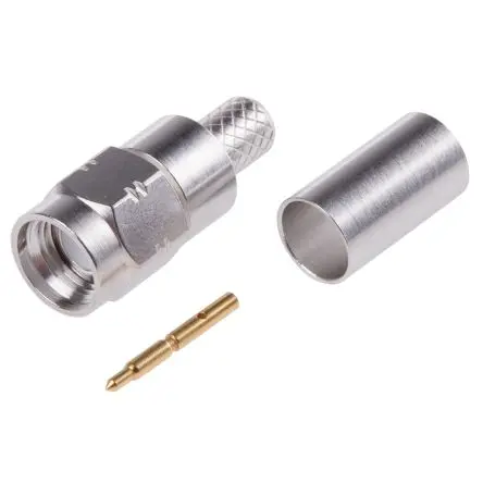 Produktfoto 1 von Radiall SMA-COM Stecker Koaxialsteckverbinder SMA-Steckverbinder, Kabel, für RG142, RG223, RG400-Kabel, 50 Ω