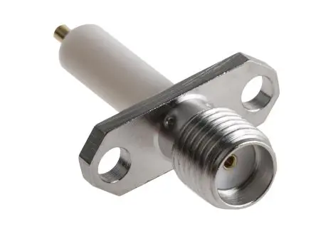 Radiall SMA-COM Buchse Koaxialsteckverbinder SMA-Steckverbinder, Flanschmontage, 50 Ω Lot, Standard, Gerade