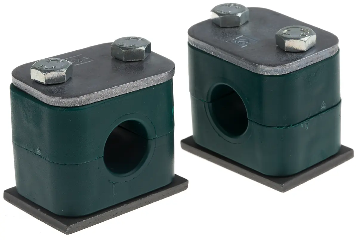 Produktfoto 1 von RS PRO Rohrklemme für Rohraußen-ø 15 mm Außen-ø , 1.2 m Klemmenabstand
