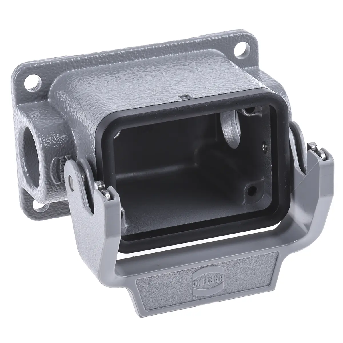 Produktfoto 1 von HARTING Han B Gehäuse für robusten Stromversorgungsstecker 1 Hebel 1, Oberfläche 6B Steckverbindergehäuse, IP65