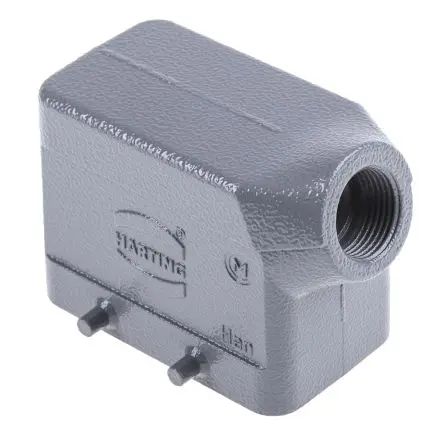 Produktfoto 1 von HARTING Han B Kappe für robusten Stromversorgungsstecker 2 Hebel 2 10B Haube, IP65, IP66, IP67
