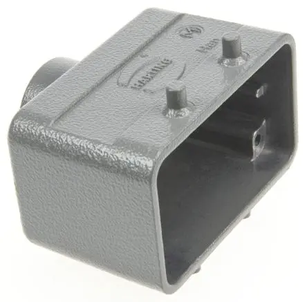 Produktfoto 1 von HARTING Han B Kappe für robusten Stromversorgungsstecker 2 Hebel 2, Anschlusshaube 10B Steckverbinderkappe, IP65, IP66,