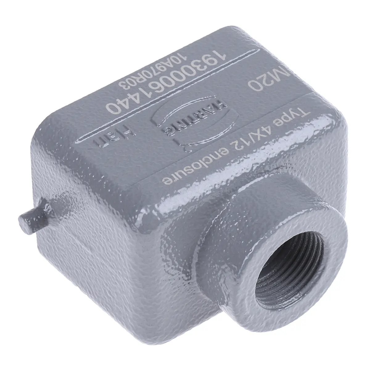 Produktfoto 1 von HARTING Han B Kappe für robusten Stromversorgungsstecker 1 Hebel 1 6B Steckverbinderkappe, IP65, IP66, IP67