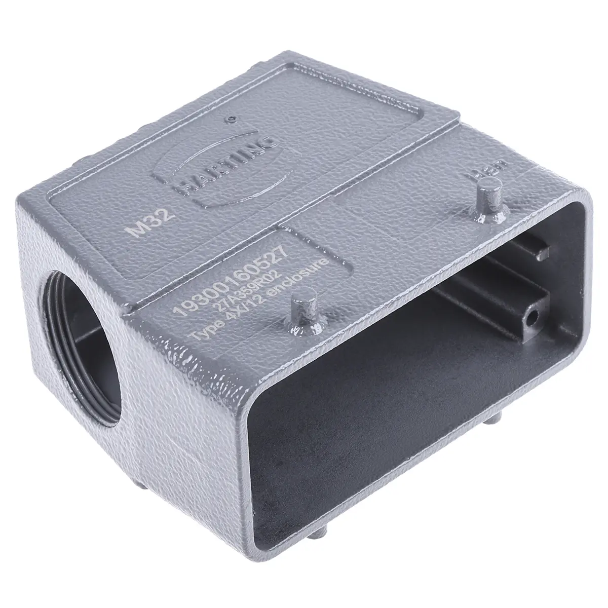 Produktfoto 1 von HARTING Han B Kappe für robusten Stromversorgungsstecker 2 Hebel 2, Anschlusshaube 16B Steckverbinderkappe, IP65