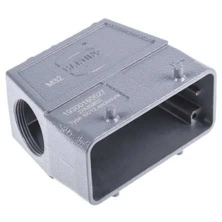 Produktfoto 1 von HARTING Han B Kappe für robusten Stromversorgungsstecker 2 Hebel 2, Anschlusshaube 16B Steckverbinderkappe, IP65, IP66,