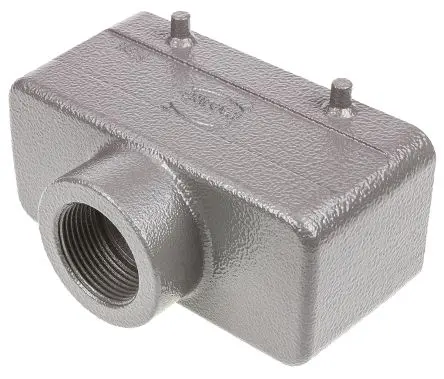 Produktfoto 1 von HARTING Han B Kappe für robusten Stromversorgungsstecker Doppelter Hebel 2 16B Steckverbinderkappe, IP65, IP66, IP67