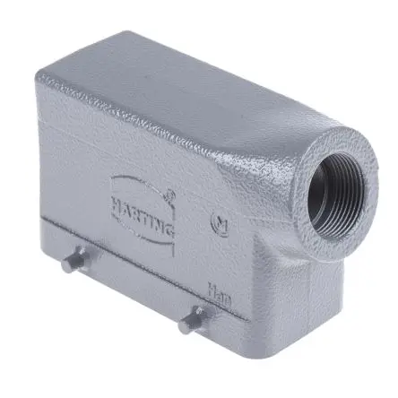 Produktfoto 1 von HARTING Han B Kappe für robusten Stromversorgungsstecker Doppelter Hebel 2 16B Steckverbinderkappe, IP65, IP66, IP67