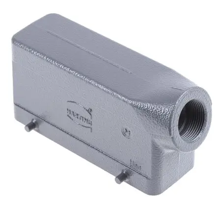 Produktfoto 1 von HARTING Han B Kappe für robusten Stromversorgungsstecker 2 Hebel 2, Anschlusshaube 24B Steckverbinderkappe, IP65, IP66,