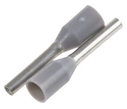 Produktfoto 1 von Weidmüller Aderendhülsen-Crimp, Stift ø 1.2 mm, Grau, Polypropylen, 8 mm, 14mm, Isoliert, 18 AWG max.
