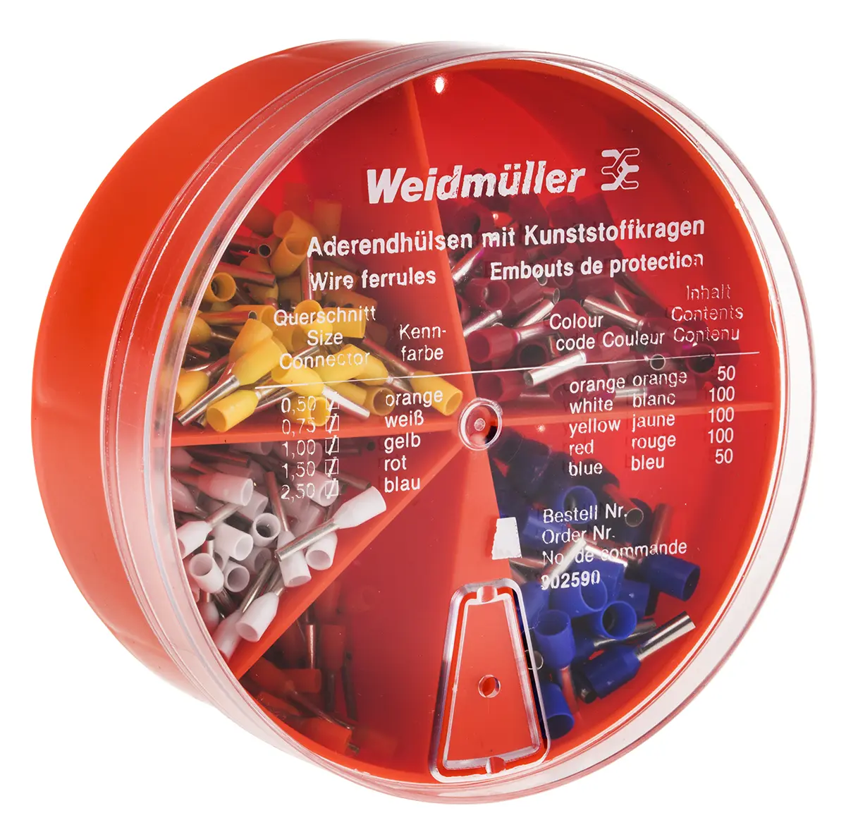 Produktfoto 1 von Weidmüller Crimp Set Aderendhülse Deutsche Farbcodierung