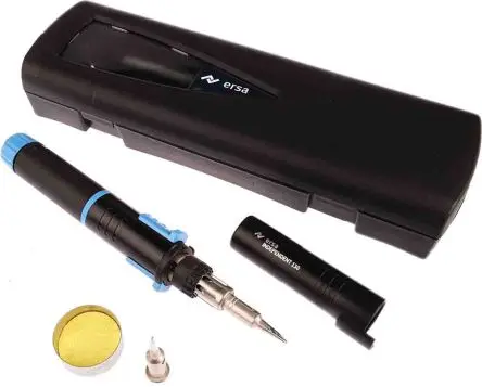 Produktfoto 1 von Ersa 130W Independent 130 Gas Gas-Lötkolben mit vorinstallierter katalytischer Lötspitze, 2 zusätzliche Lötspitzen,
