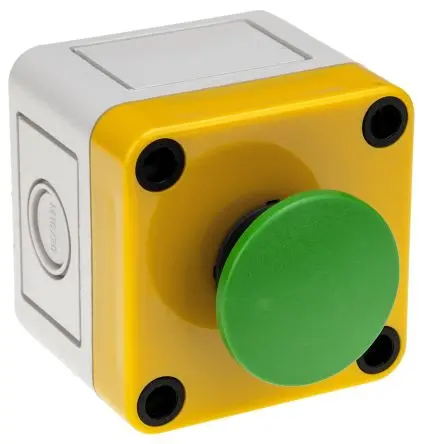Produktfoto 1 von APEM A01 Not-Aus-Drucktaster, SMD, Ø 16 mm, Rot, Schwarz, Grün IP65, Tastend